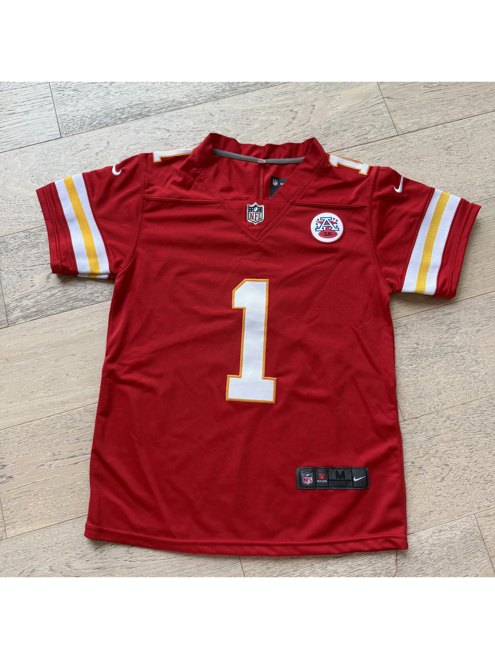 NFL Kansas City Chiefs Jersey #1 Worthy Medium AFC